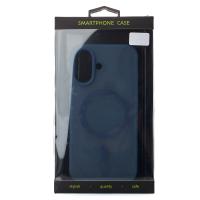 Силиконовый чехол SOFT MATT с поддержкой MagSafe для iPhone 17 dark blue