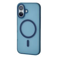Силиконовый чехол SOFT MATT с поддержкой MagSafe для iPhone 17 dark blue
