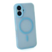 Силиконовый чехол SOFT MATT с поддержкой MagSafe для iPhone 17 light blue