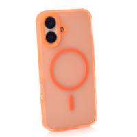 Силиконовый чехол SOFT MATT с поддержкой MagSafe для iPhone 17 orange