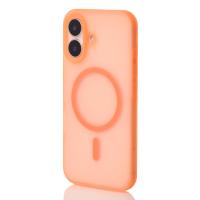 Силиконовый чехол SOFT MATT с поддержкой MagSafe для iPhone 17 orange