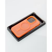 Силиконовый чехол SOFT MATTE с поддержкой MagSafe для iPhone 12 Pro Max orange