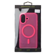 Силиконовый чехол SOFT MATT с поддержкой MagSafe для iPhone 17 rose red