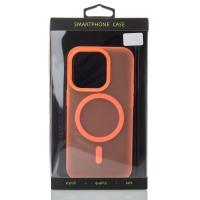 Силиконовый чехол SOFT MATTE с поддержкой MagSafe для iPhone 12 Pro Max orange