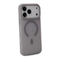 Силиконовый чехол SOFT MATT с поддержкой MagSafe для iPhone 17 Pro grey