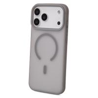 Силиконовый чехол SOFT MATT с поддержкой MagSafe для iPhone 17 Pro grey