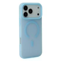 Силиконовый чехол SOFT MATTE с поддержкой MagSafe для iPhone 17 Pro light blue