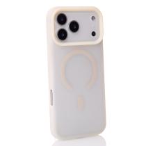 Силиконовый чехол SOFT MATT с поддержкой MagSafe для iPhone 17 Pro antique white