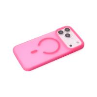 Силиконовый чехол SOFT MATT с поддержкой MagSafe для iPhone 17 Pro rose red