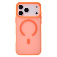 Силиконовый чехол SOFT MATT с поддержкой MagSafe для iPhone 17 Pro orange