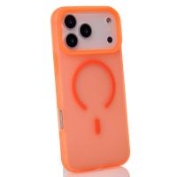 Силиконовый чехол SOFT MATT с поддержкой MagSafe для iPhone 17 Pro orange