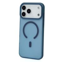 Силиконовый чехол SOFT MATT с поддержкой MagSafe для iPhone 17 Pro dark blue