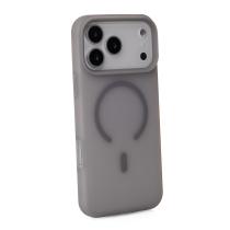 Силиконовый чехол SOFT MATT с поддержкой MagSafe для iPhone 17 Pro Max grey