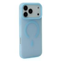 Силиконовый чехол SOFT MATT с поддержкой MagSafe для iPhone 17 Pro Max light blue