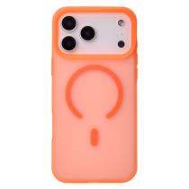 Силиконовый чехол SOFT MATT с поддержкой MagSafe для iPhone 17 Pro Max orange
