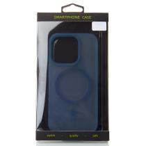 Силиконовый чехол SOFT MATTE с поддержкой MagSafe для iPhone 12 Pro Max dark blue