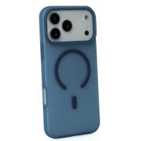 Силиконовый чехол SOFT MATT с поддержкой MagSafe для iPhone 17 Pro Max dark blue