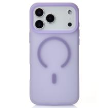 Силиконовый чехол SOFT MATT с поддержкой MagSafe для iPhone 17 Pro Max pale purple