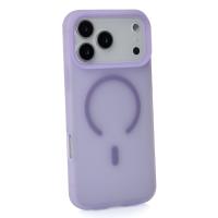 Силиконовый чехол SOFT MATT с поддержкой MagSafe для iPhone 17 Pro Max pale purple