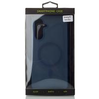 Силиконовый чехол SOFT MATT с поддержкой MagSafe для Samsung A17 dark blue