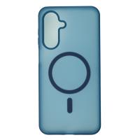 Силиконовый чехол SOFT MATT с поддержкой MagSafe для Samsung A17 dark blue