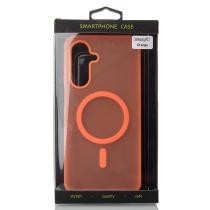 Силиконовый чехол SOFT MATT с поддержкой MagSafe для Samsung A17 orange