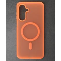 Силиконовый чехол SOFT MATT с поддержкой MagSafe для Samsung A17 orange