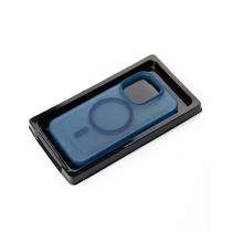 Силиконовый чехол SOFT MATTE с поддержкой MagSafe для iPhone 12 Pro Max dark blue