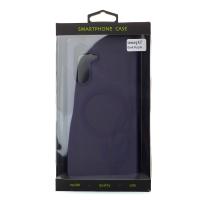 Силиконовый чехол SOFT MATT с поддержкой MagSafe для Samsung A17 dark purple