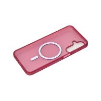 Силиконовый чехол SOFT MATT с поддержкой MagSafe для Samsung A17 cherry red