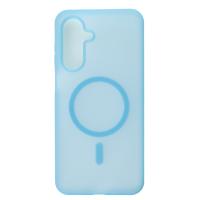 Силиконовый чехол SOFT MATT с поддержкой MagSafe для Samsung A17 light blue