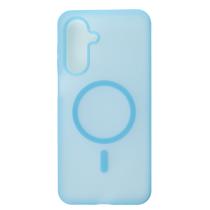 Силиконовый чехол SOFT MATT с поддержкой MagSafe для Samsung A17 light blue