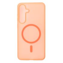 Силиконовый чехол SOFT MATT с поддержкой MagSafe для Samsung S25 FE orange