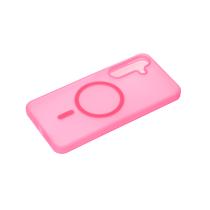 Силиконовый чехол SOFT MATT с поддержкой MagSafe для Samsung S24/S25 rose red