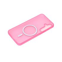 Силиконовый чехол SOFT MATT с поддержкой MagSafe для Samsung S24 Plus/S25 Plus rose red