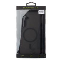 Силиконовый чехол SOFT MATT с поддержкой MagSafe для Samsung S24 Plus/S25 Plus black