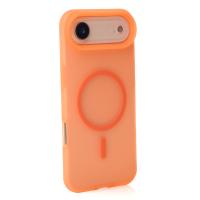 Силіконовий чохол SOFT MATT з підтримкою MagSafe для iPhone 17 AIR orange