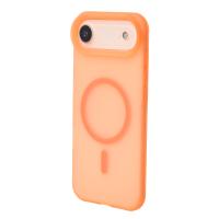 Силіконовий чохол SOFT MATT з підтримкою MagSafe для iPhone 17 AIR orange