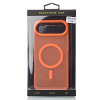 Силіконовий чохол SOFT MATT з підтримкою MagSafe для iPhone 17 AIR orange