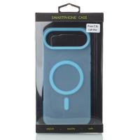 Силіконовий чохол SOFT MATT з підтримкою MagSafe для iPhone 17 AIR light blue