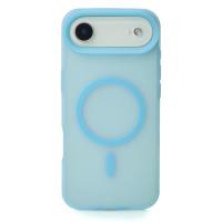 Силіконовий чохол SOFT MATT з підтримкою MagSafe для iPhone 17 AIR light blue