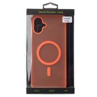 Силиконовый чехол SOFT MATT с поддержкой MagSafe для Samsung A07 orange