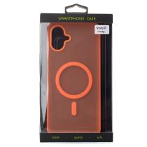 Силиконовый чехол SOFT MATT с поддержкой MagSafe для Samsung A07 orange