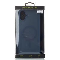 Силиконовый чехол SOFT MATT с поддержкой MagSafe для Samsung A07 dark blue