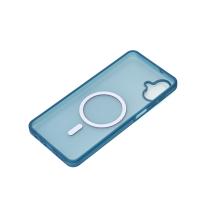 Силиконовый чехол SOFT MATT с поддержкой MagSafe для Samsung A07 dark blue