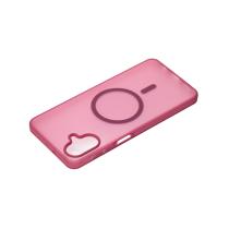 Силиконовый чехол SOFT MATT с поддержкой MagSafe для Samsung A07 cherry red