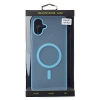 Силиконовый чехол SOFT MATT с поддержкой MagSafe для Samsung A07 light blue