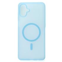 Силиконовый чехол SOFT MATTE с поддержкой MagSafe для Samsung A07 light blue