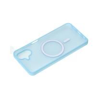 Силиконовый чехол SOFT MATTE с поддержкой MagSafe для Samsung A07 light blue