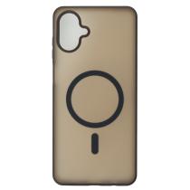 Силиконовый чехол SOFT MATT с поддержкой MagSafe для Samsung A07 black